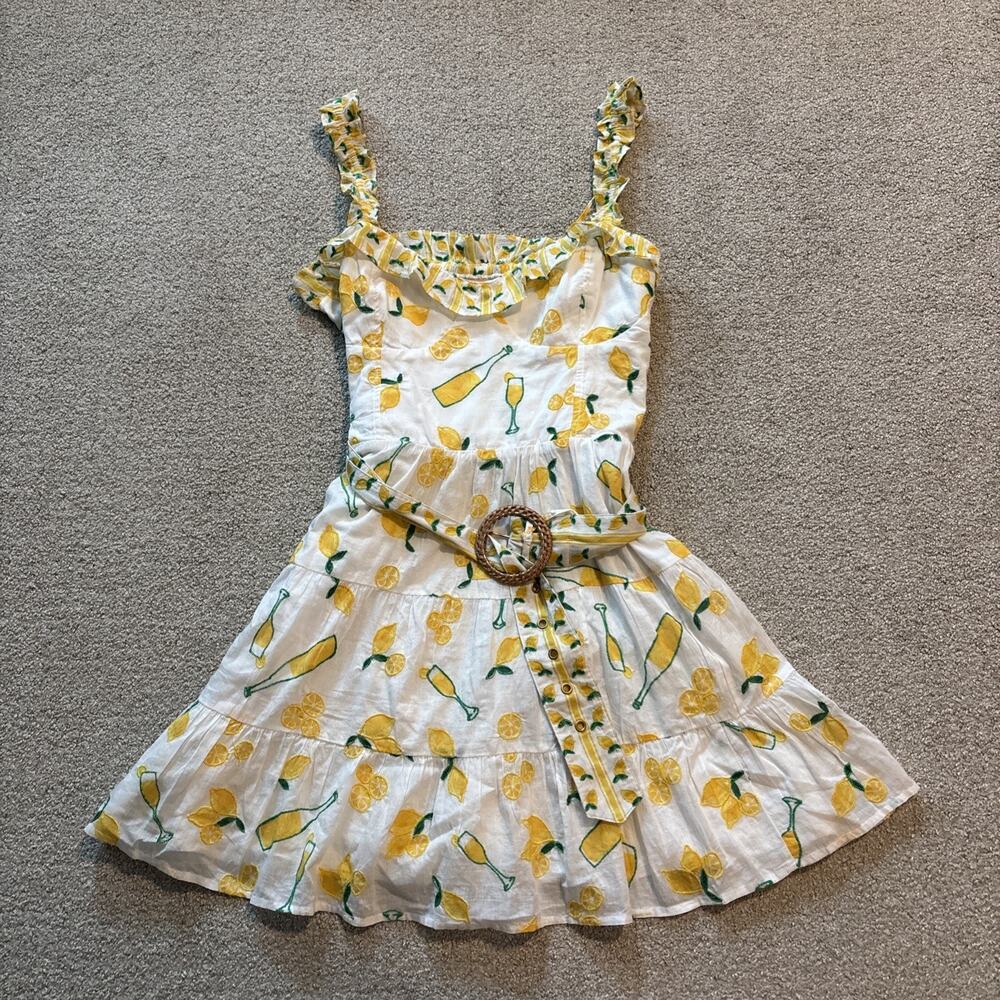Show Me Your Mumu Limoncello Jolene Mini Dress Sz Medium Summer Bridal Vacation